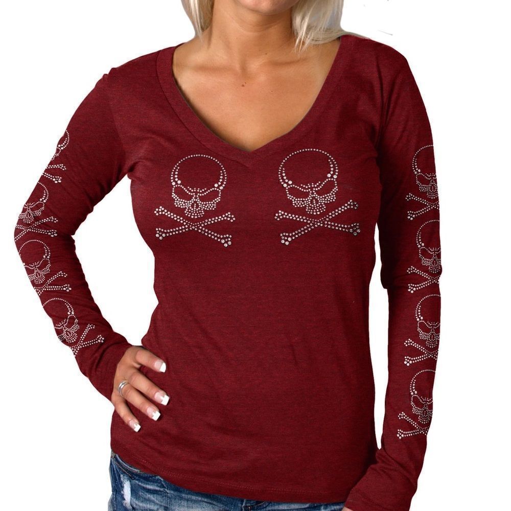 Sparkle Skull Crossbones Top  
